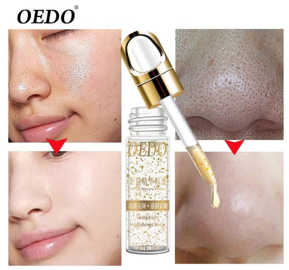 OEDO Shrink Pores Gold Hyaluronic Acid liquid Moisturizing Face Serum Whitening Plant Skin Care Anti Aging Anti Wrinkle Cream