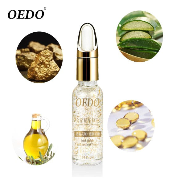 OEDO Shrink Pores Gold Hyaluronic Acid liquid Moisturizing Face Serum Whitening Plant Skin Care Anti Aging Anti Wrinkle Cream