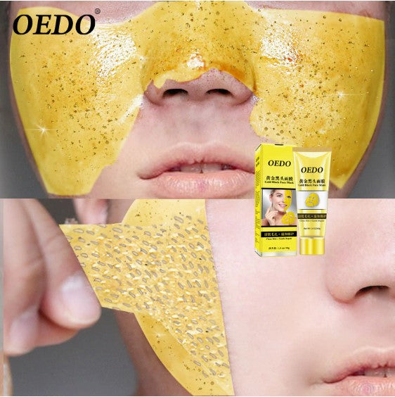 OEDO Gold Remove Blackhead Mask Shrink Pore Improve Rough Skin Acne Shills Blackhead Remover Mask Facial Moisturizing Cream
