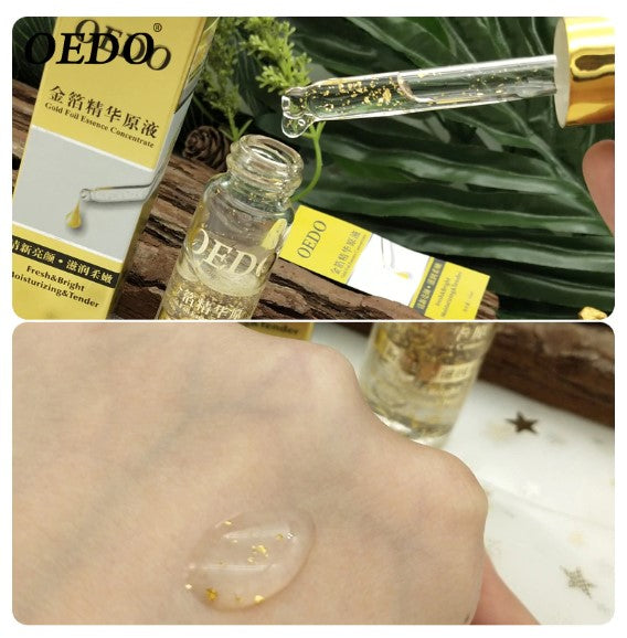 OEDO Shrink Pores Gold Hyaluronic Acid liquid Moisturizing Face Serum Whitening Plant Skin Care Anti Aging Anti Wrinkle Cream